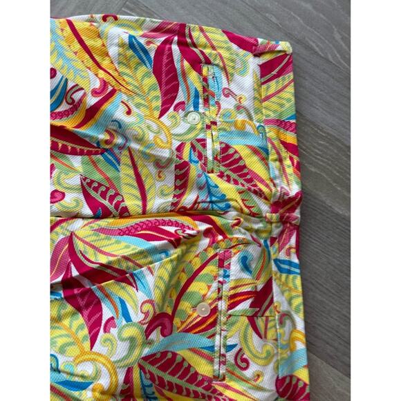 Tommy Hilfiger Tropical Floral Print Suit Set Jacket Pants Colorful Size 14 VTG - Picture 8 of 10